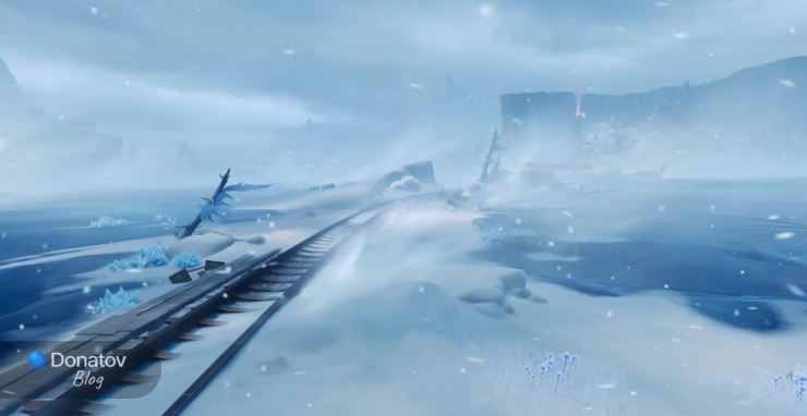 Одна из новых локаций Снежной в Genshin Impact