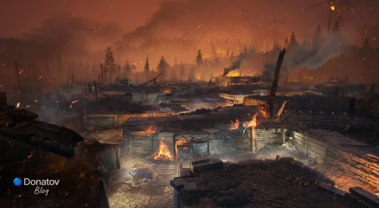 Карта «Окопы» в Delta Force