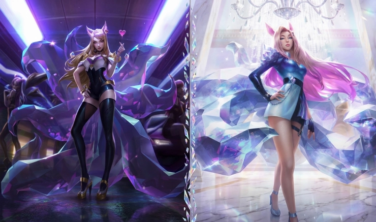 Обзор обликов K/DA Ари и K/DA ALL OUT в League of Legends — история скинов