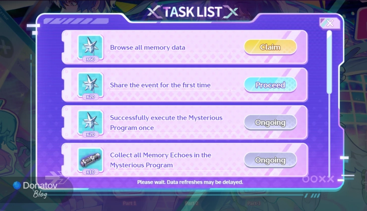 Бесплатные награды в веб-ивенте Wuthering Waves Into the Memory Program