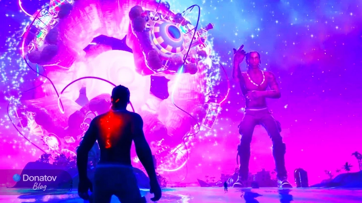 Концерт Трэвиса Скотта в Fortnite