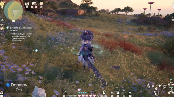 Круг в режиме Relic Tracker в Infinity Nikki