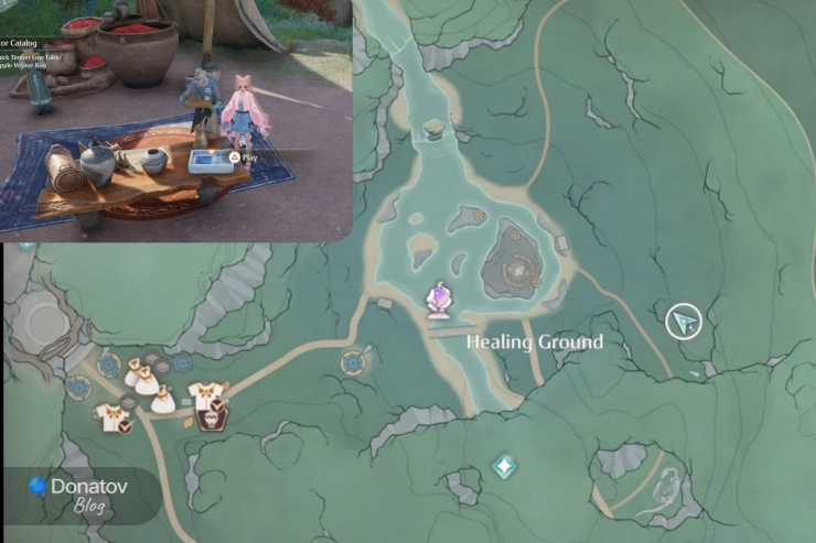 Расположение игры Healing Grounds, Wilderness