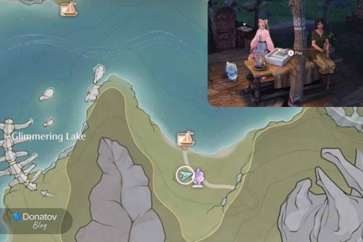 Расположение игры Outer Camp, Hollowbreath Passage, Dragon’s Lair Peak