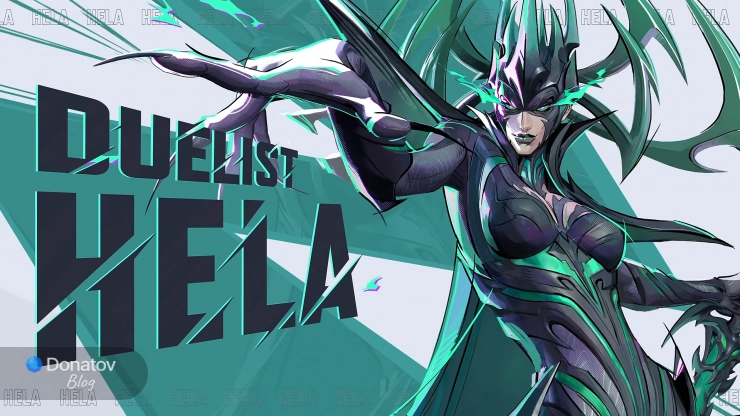 Персонаж Хела из игры Marvel Rivals