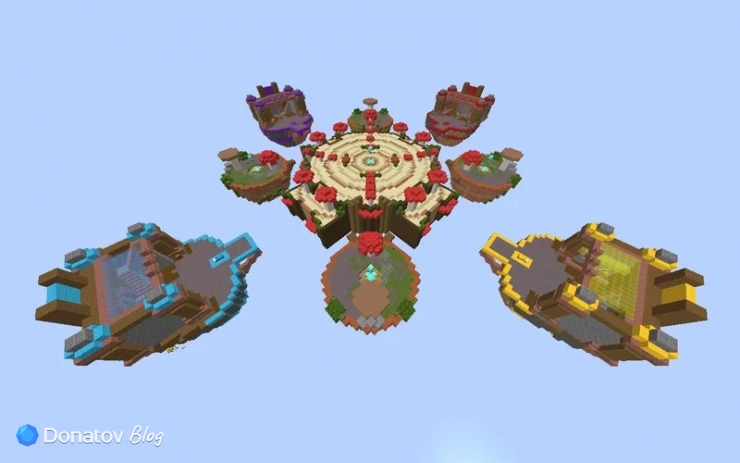 Одна из карт CubeCraft