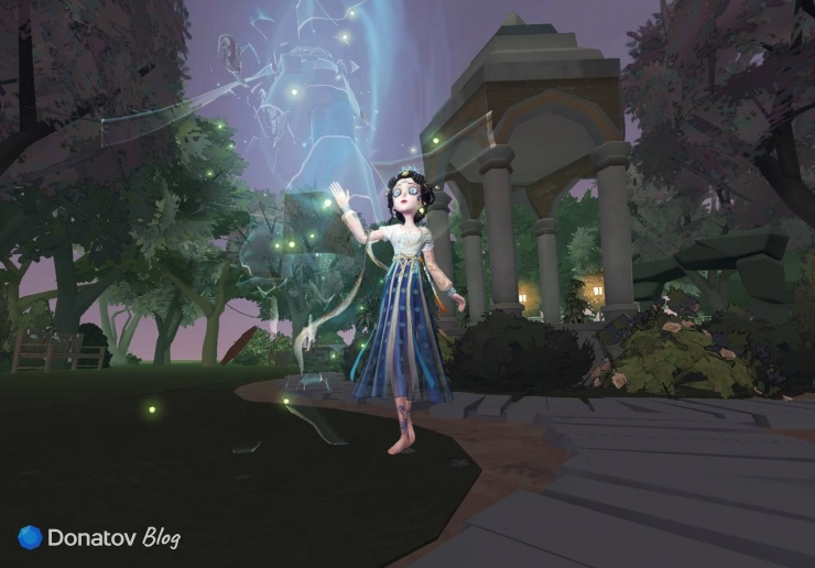 Созданная одним из игроков карта с садом в Identity V