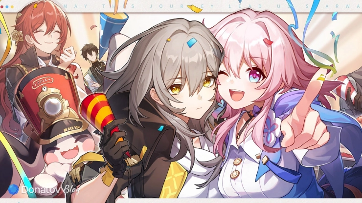 Арт с персонажами Honkai: Star Rail