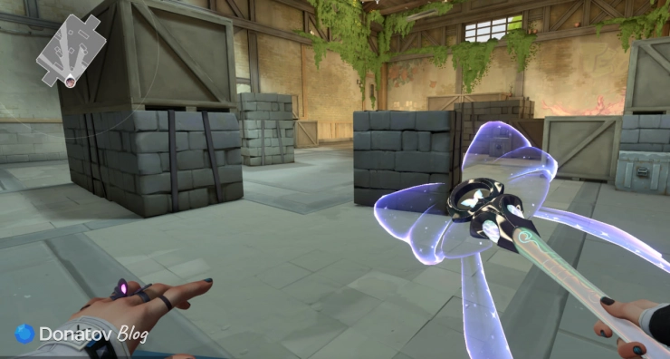 «Столкновение B» — вид из угла