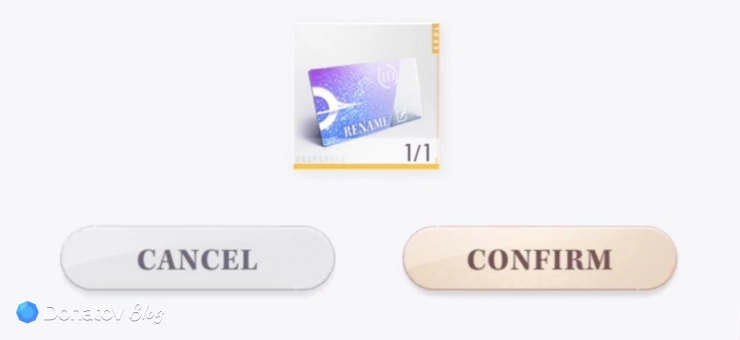 Rename Card