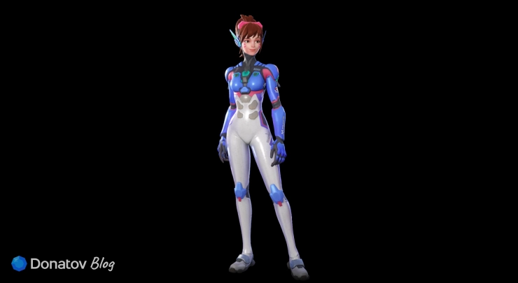 Образ D.Va в Fortnite