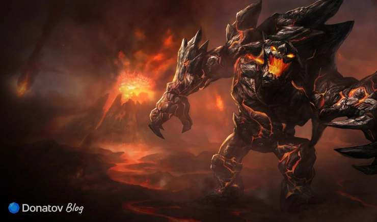Образ «Обсидиановый Мальфит» в League of Legends
