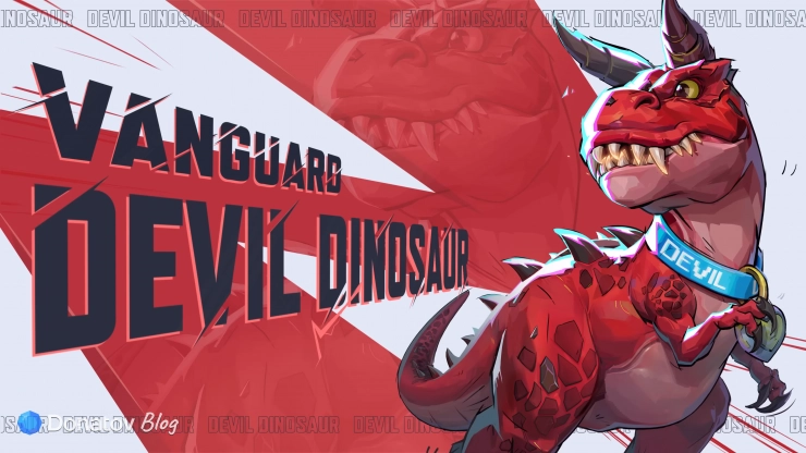 Персонаж Дьявольский динозавр из игры Marvel Rivals