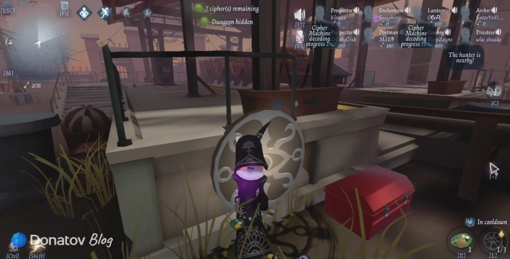 Жрица в Identity V ставит портал