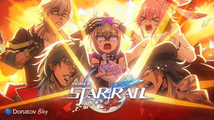 Официальный арт с персонажами Honkai: Star Rail