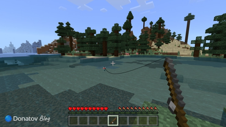 Рыбалка в Minecraft
