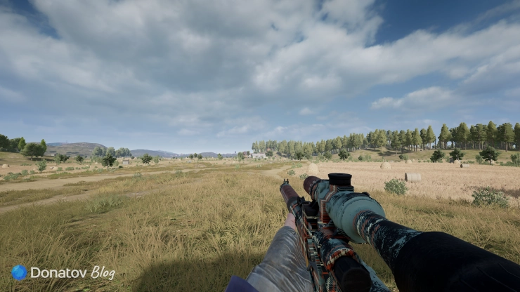 Один из видов местности в PUBG: Battlegrounds