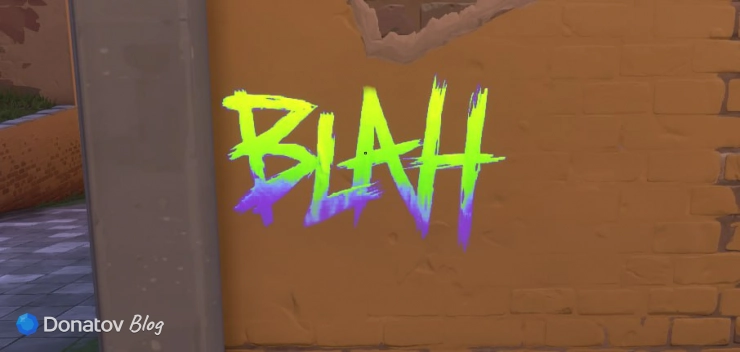Варианты расцветок спрея «BLAH» — зелёный