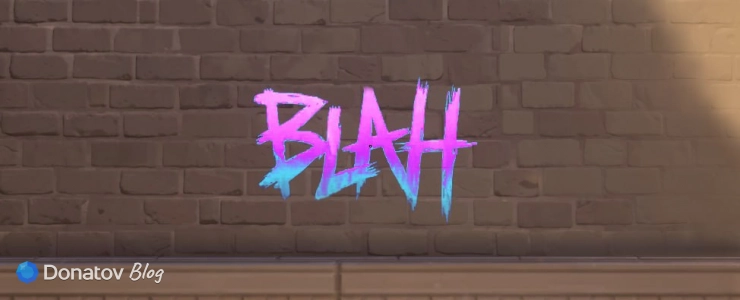 Варианты расцветок спрея «BLAH» — розовый