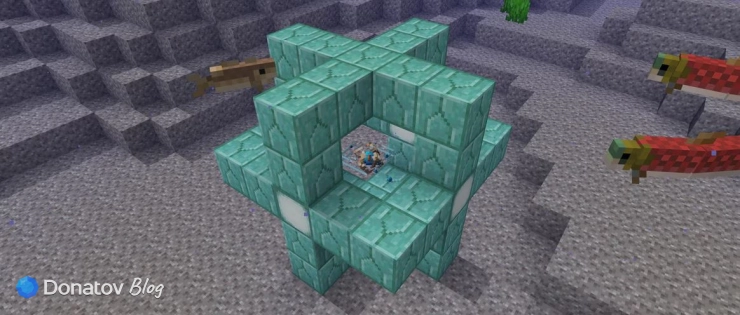 Морской проводник в Minecraft