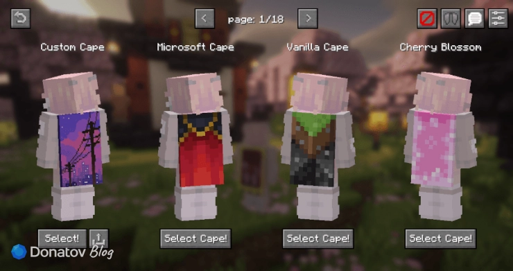 Плащи в Minecraft