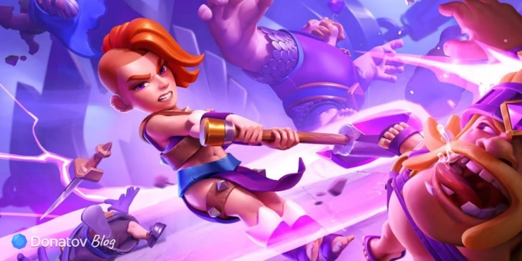 Валькирия из игры Clash Royale