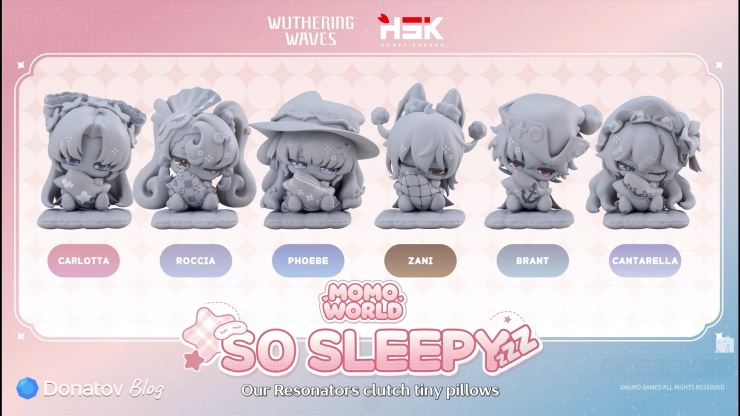 Мерч с HSK Momo World So Sleepy по Wuthering Waves
