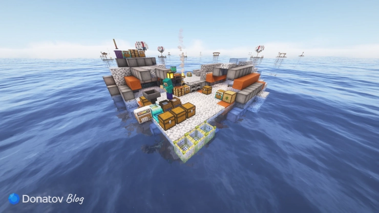 Карта Ocean Block для Minecraft