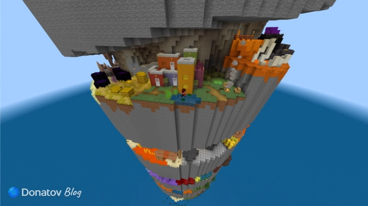 Карта Parkour Spiral для Minecraft