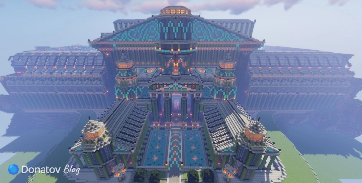 Город Адамантис в Minecraft