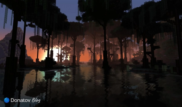Болото на карте Eldaria в Minecraft