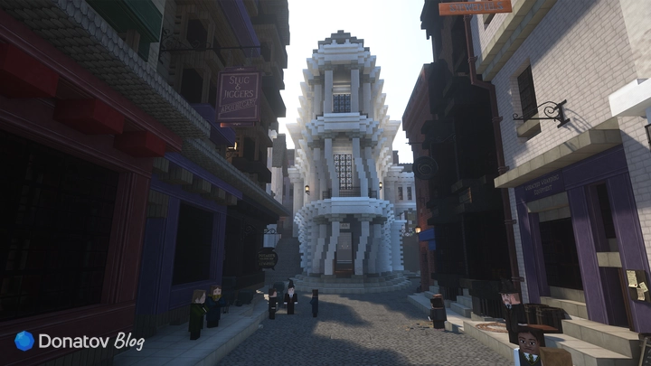Косой переулок в Minecraft