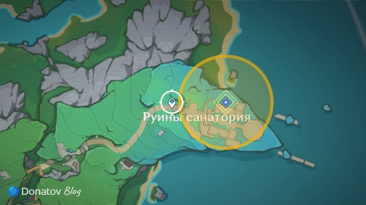 Телепорт у руин санатория