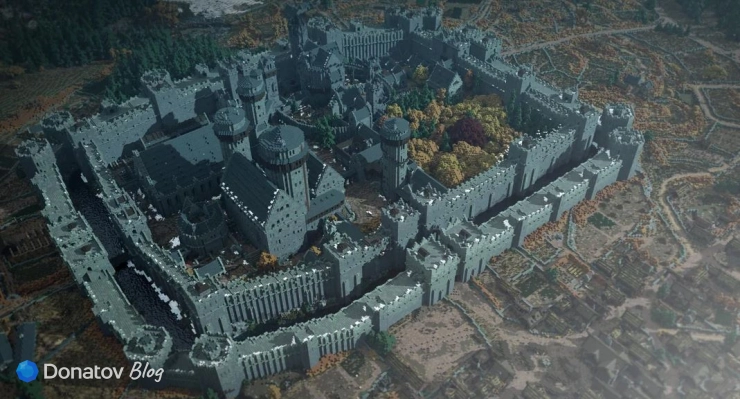 Винтерфелл на карте WesterosCraft в Minecraft