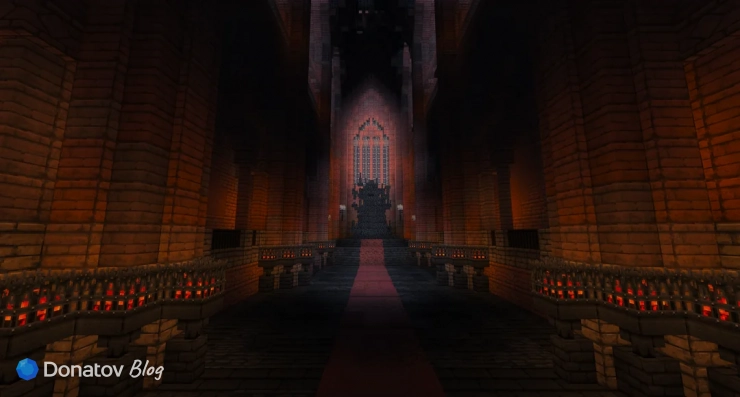 Железный трон на карте WesterosCraft в Minecraft