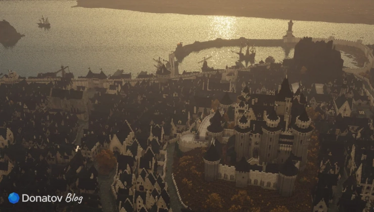 Белая гавань на карте WesterosCraft в Minecraft