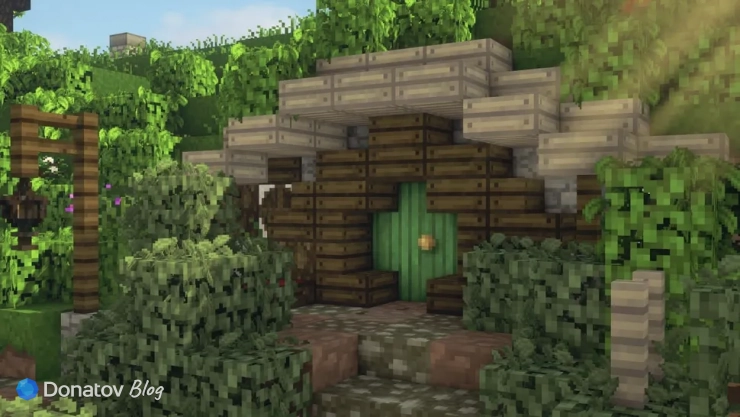 Жилище хоббита на карте Minecraft Middle-earth