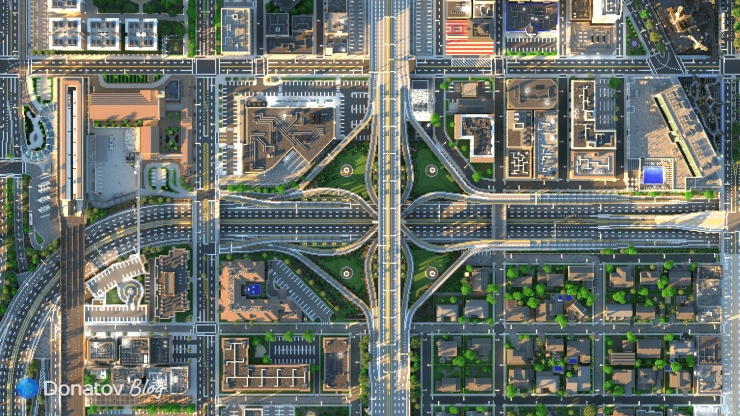 Карта Greenfield с высоты