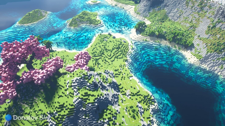 Красивая пользовательская карта в Minecraft