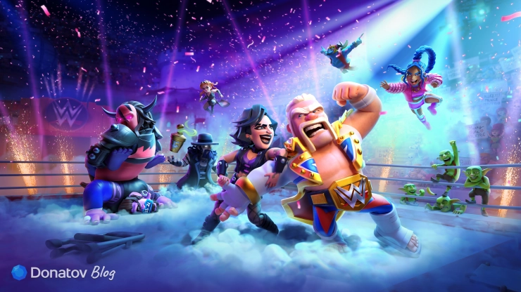 Танцующие персонажи из игры Clash of Clans