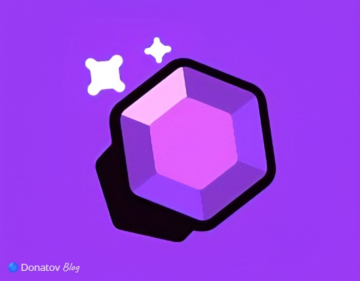 Фиолетовый кристалл из режима «Захват кристаллов» в Brawl Stars