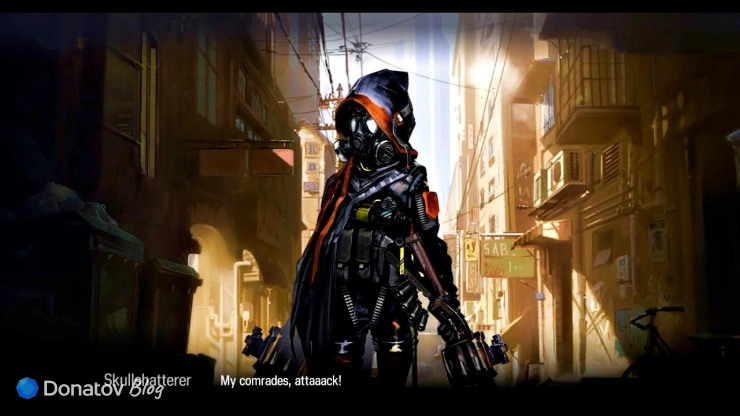 Скалшэттерер командует атаковать (Arknights)