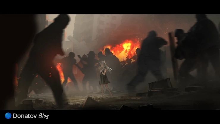Ребенок посреди восстания в Arknights