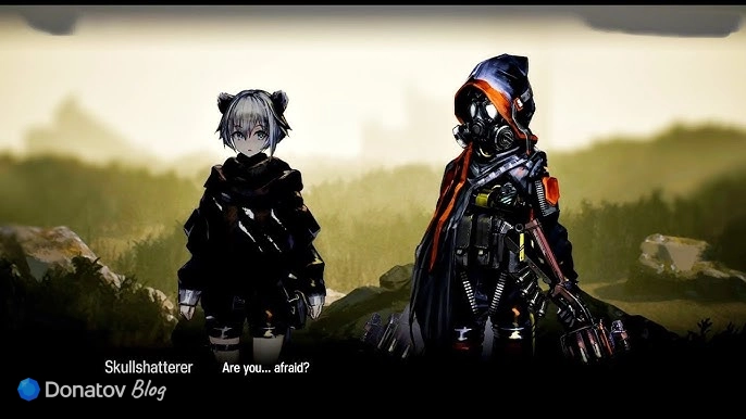 Скалшэттерер и Миша во время тренировки (Arknights)