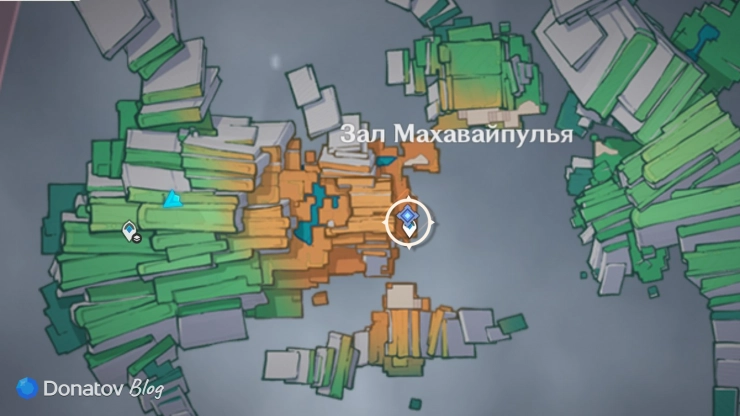 Телепорт у края Зала Махавайпулья в Genshin Impact