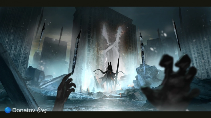 Фростнова замораживает улицы города, Arknights