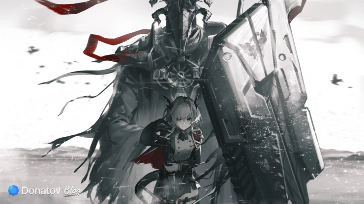 Патриот защищает Талулу, Arknights