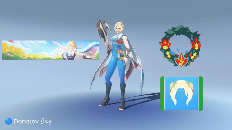 Набор косметики Фрейи в боевом пропуске 3 сезона Overwatch