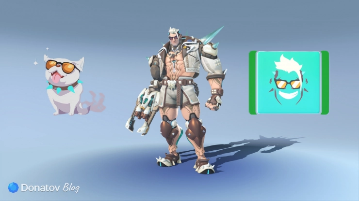 Набор косметики Азарта в боевом пропуске 3 сезона Overwatch