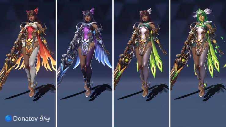 Уровни кастомизации эпохального костюма Иллари в Overwatch
